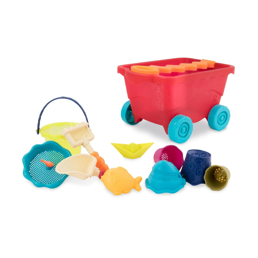 B. Toys Chariots et Jouets de Plage 18M+ - Rouge