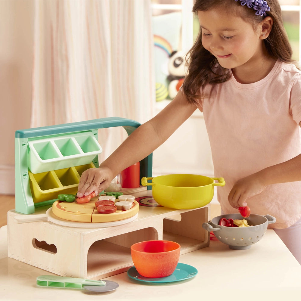 B. Toys Mini Chef - Ensemble de Pizza et Pâtes 3A+