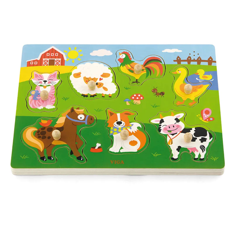 Viga Toys Puzzle Sonore la Ferme - 18M+