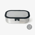 Citron Stainless Steel Lunch Box with 2 Compartments – Black