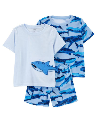 Pyjama 3 Pièces Bleu Carter's - Requin