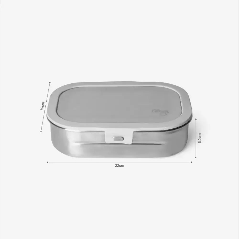 Citron Lunch Box en Acier Inoxydable 2 Compartiments – Noir