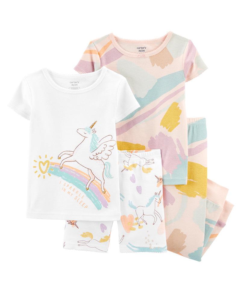 Carter's Baby Cotton 4-Piece Pajamas - Unicorn