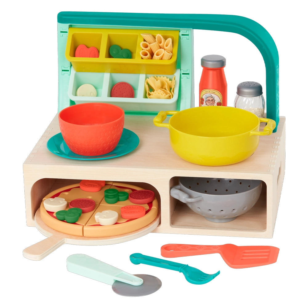 B. Toys Mini Chef - Ensemble de Pizza et Pâtes 3A+