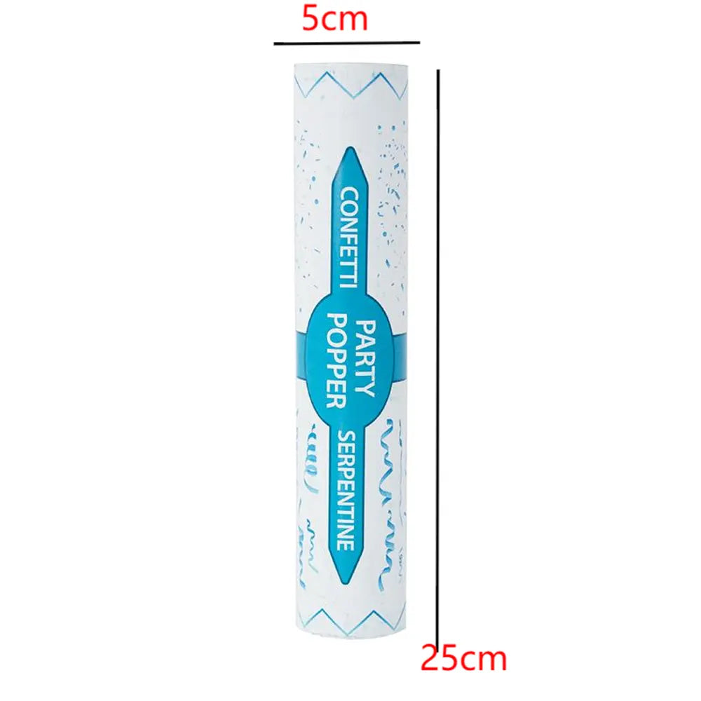 Cañón de Confeti Azul Liso – 1 Pieza