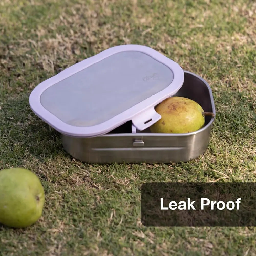 Citron Lunch Box en Acier Inoxydable 2 Compartiments – Noir