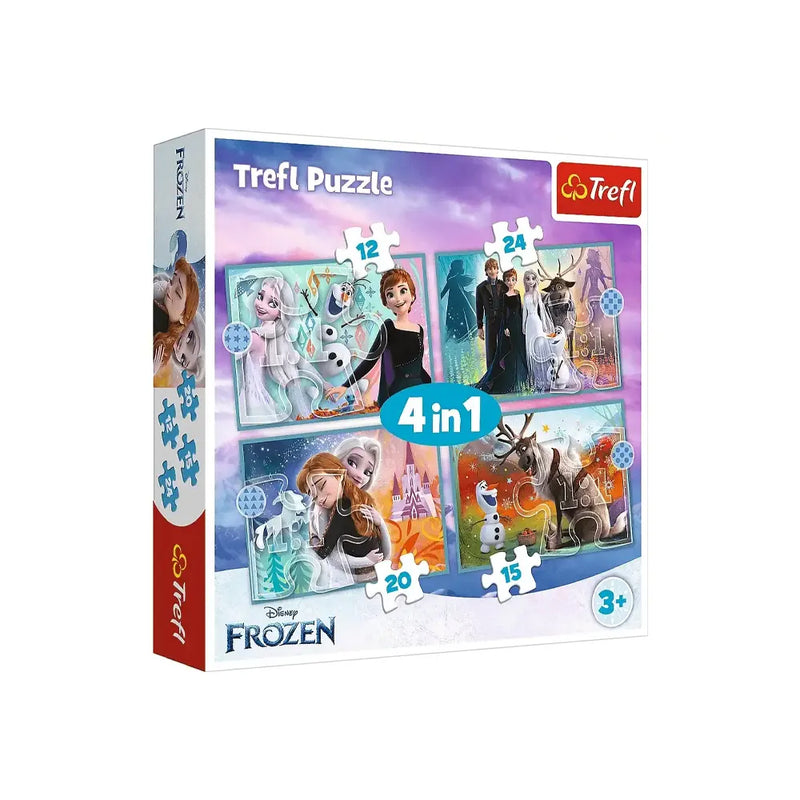 Trefl 4-in-1 Frozen's Wonderful World Puzzle - 3A+