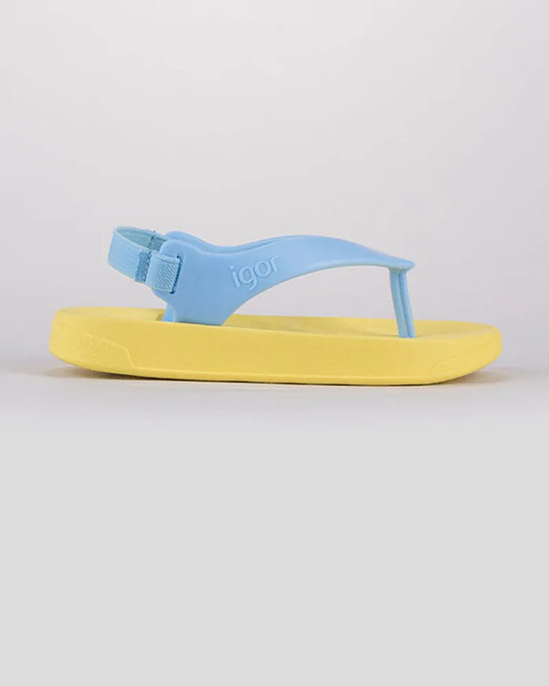 Sandales Flip Bicolor Igor - Jaune & Bleu