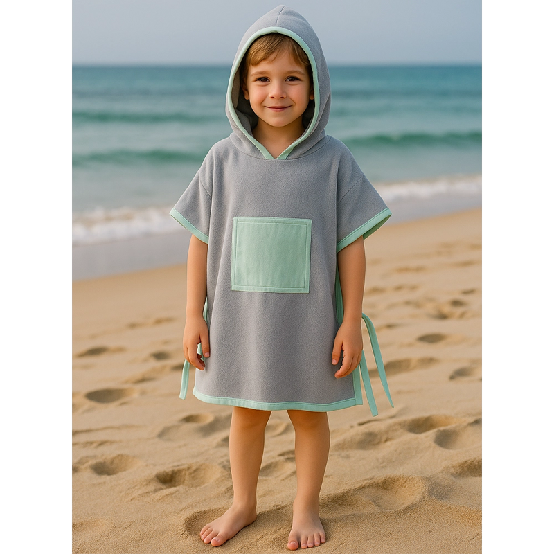 Babymat Poncho de Playa - Verde Agua