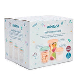 Miniland Set 6 Pots de Conservation - Multicolore