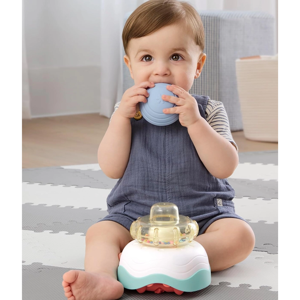 Skip Hop Jouet d'Éveil 4 en 1 en Forme de Crabe 5M+