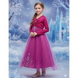 Robe de Princesse Magique "Reine des Glaces" pour Enfant