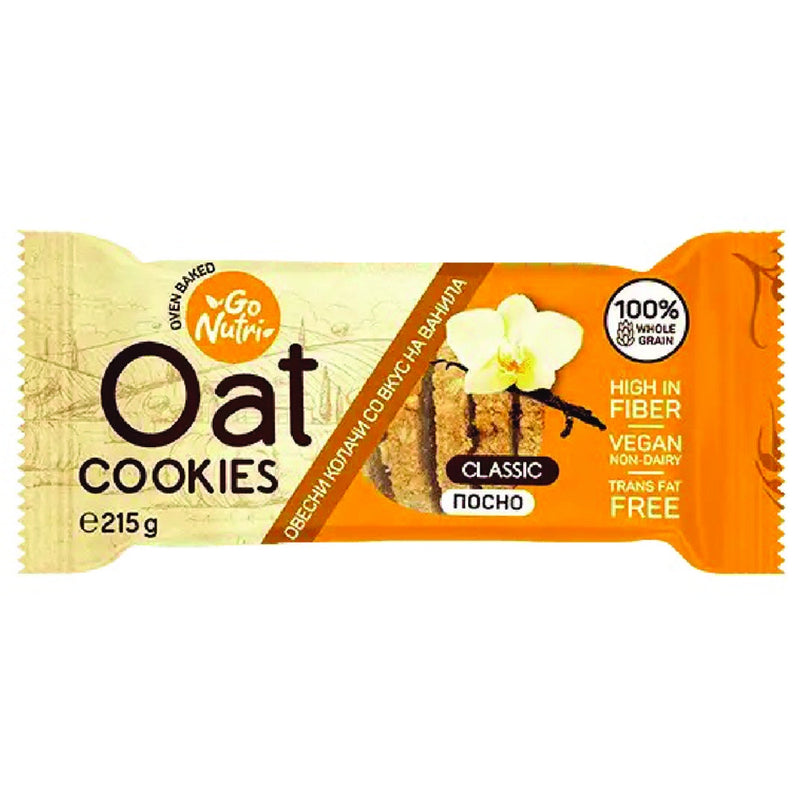 Vitalia Health Food Go Nutri Wholegrain Oat Cookies Vanilla Flavor - 215g