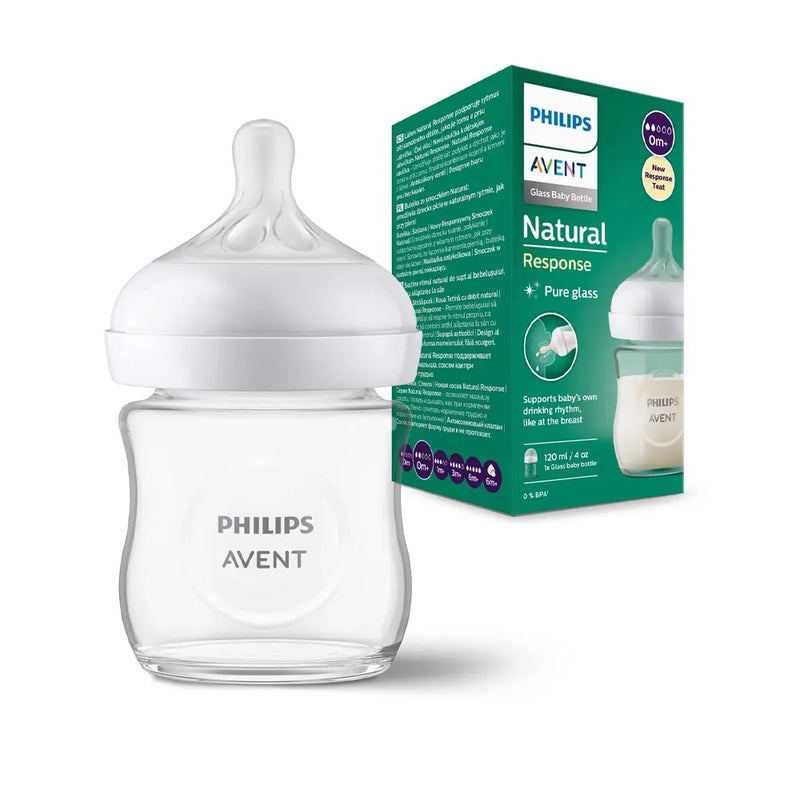 Philips Avent Biberon Natural en Verre 0M+ - 120ml