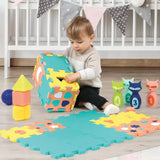 Ludi Coffret D'activité Tapis Quilles Et Formes - 10m+