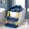 Réducteur de Toilette Pliable avec Échelle 3A+  - Bleu & Jaune