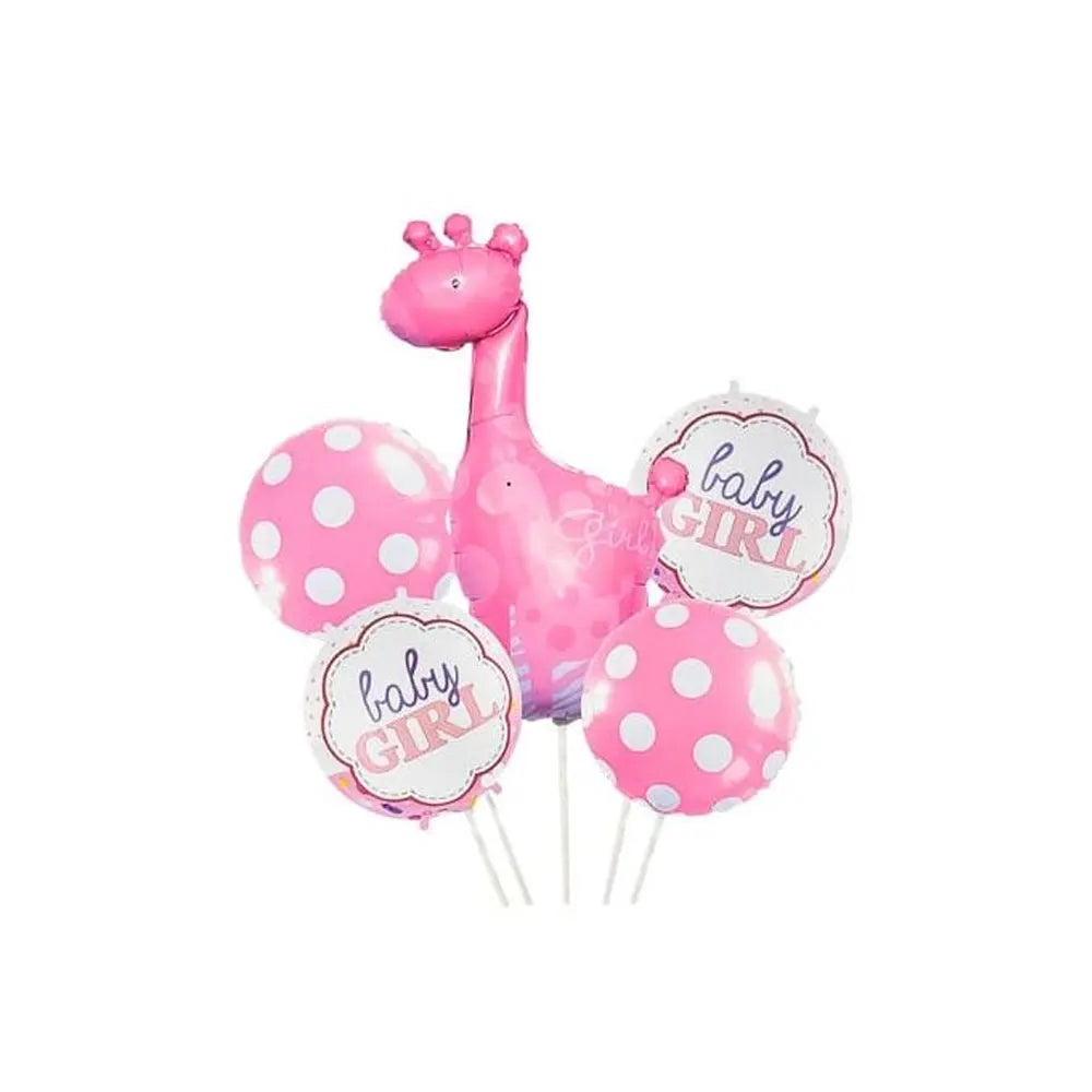 Baby Girl lot de 5 Ballons Révélation du sexe