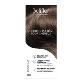 Beliflor Unidose Coloration Crème pour Cheveux 120ml -  N° 05 Châtain Clair