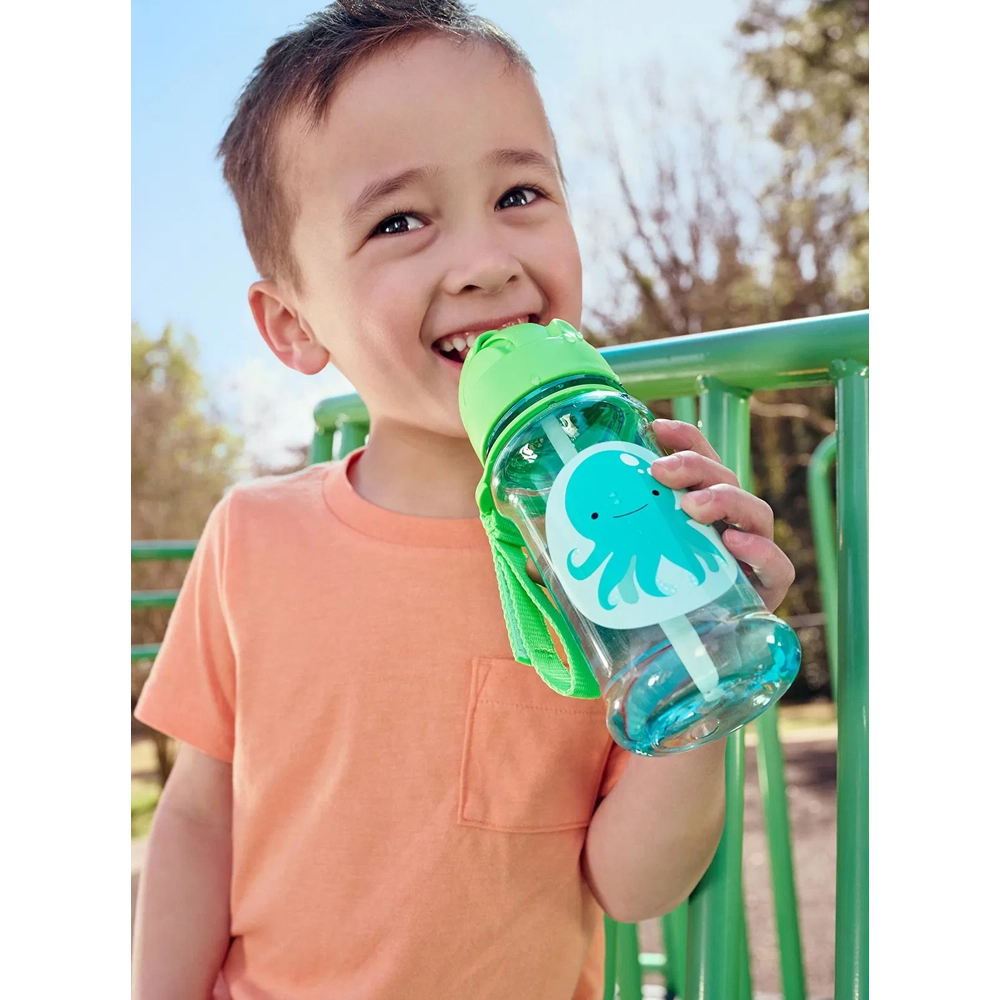 Skip Hop Gourde à Paille Zoo 355ml - Octopus