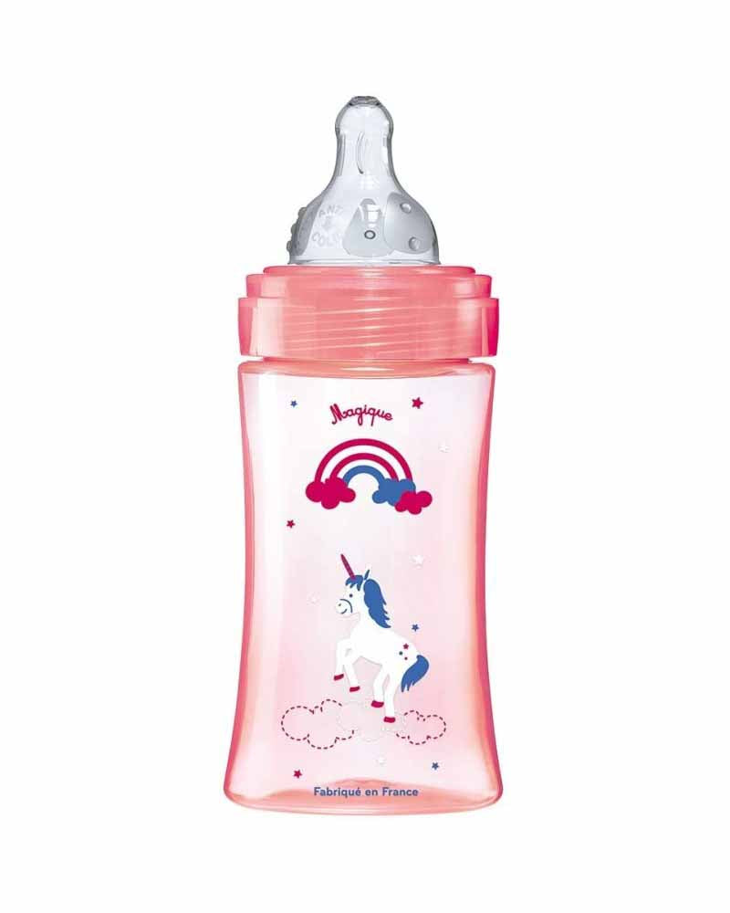 Dodie Anti-Colic Initiation+ Bottle 270ml (0-6m) - Unicorn Pink