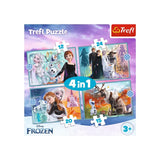 Trefl 4-in-1 Frozen's Wonderful World Puzzle - 3A+