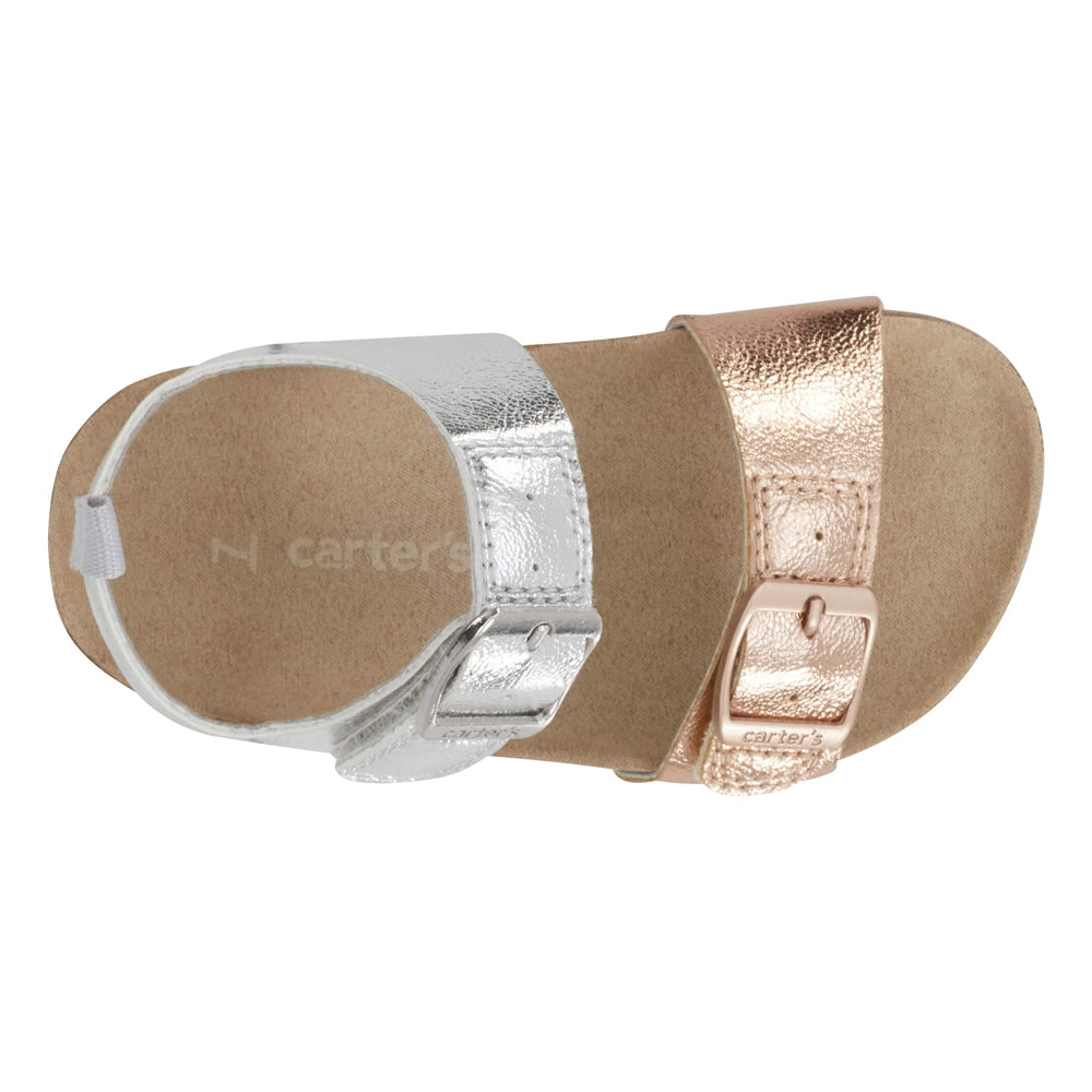 Duncan Faux Cork Buckle Sandals Carter s Shoes Silver Gold Wlidaty Morocco Leading E Commerce website for clothing toys books baby products strollers and gifts Halloween October Fall winter 2024 2025