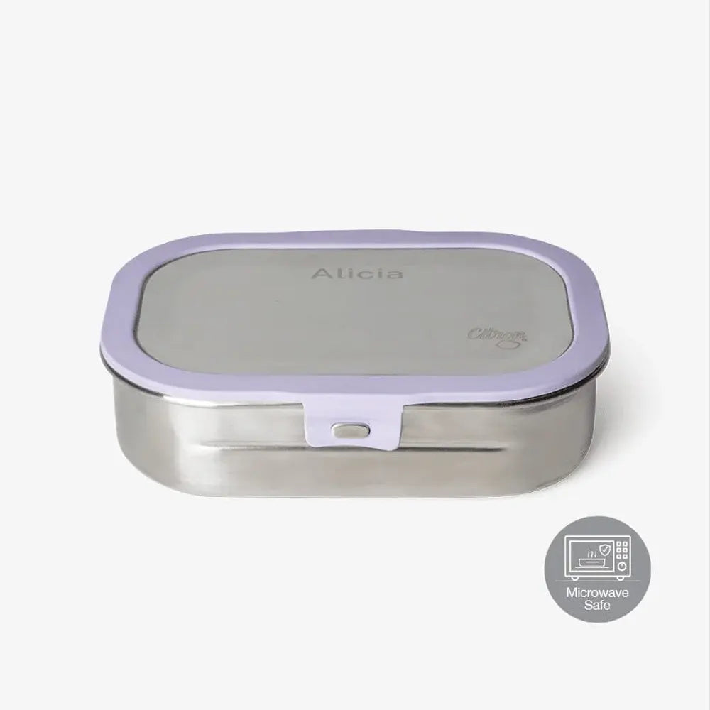 Citron Lunch Box en Acier Inoxydable 2 Compartiments – Violet