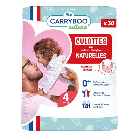 Carryboo Couches Culottes Écologiques Taille 4 (8-15kg) 30 unités