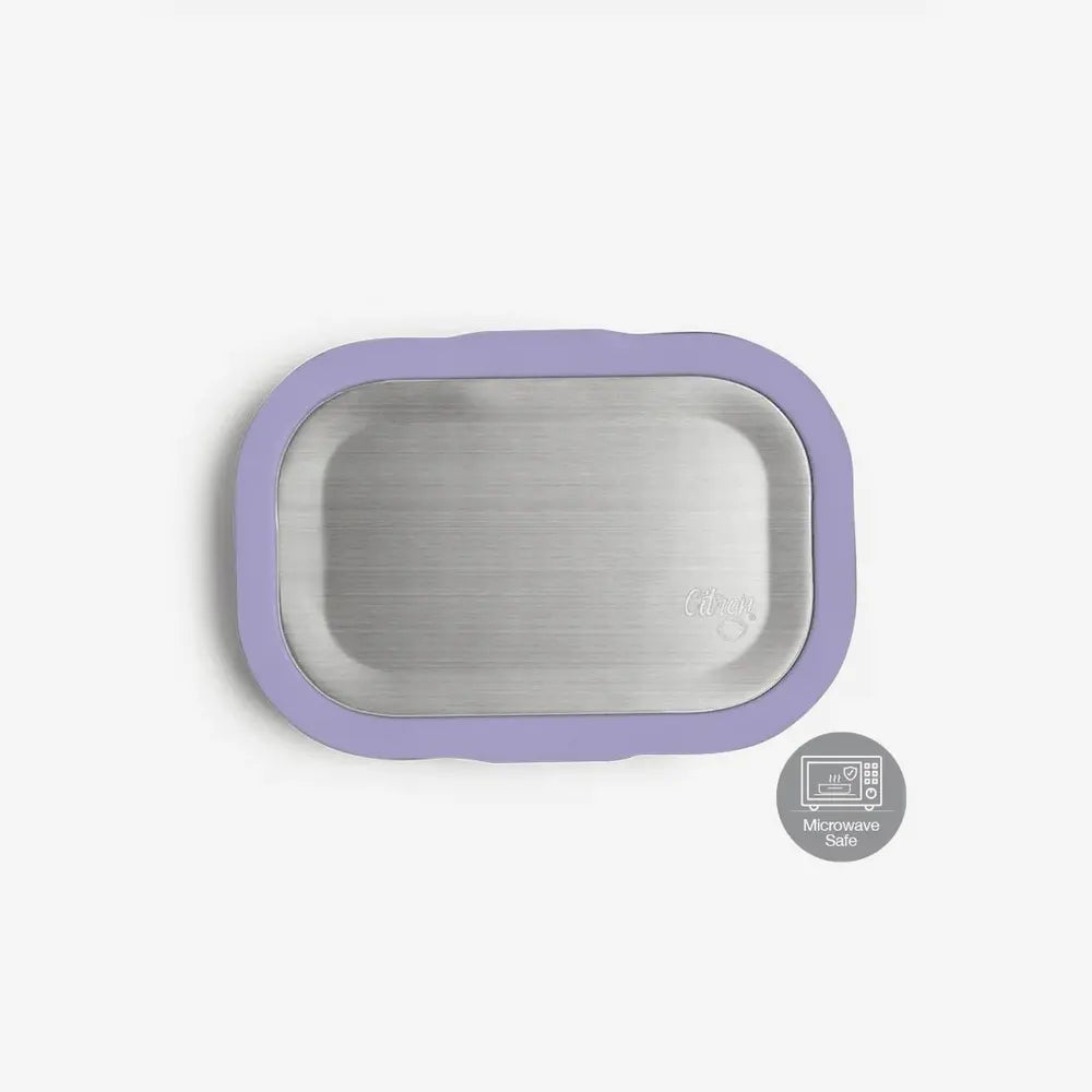 Citron Lunch Box en Acier Inoxydable 2 Compartiments – Violet
