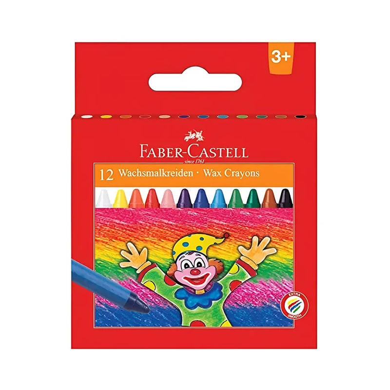 Caja de 12 crayones de cera gigantes Faber-Castell