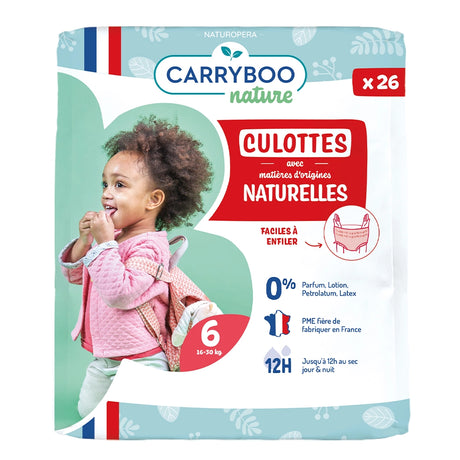 Carryboo Couches Culottes Écologiques Taille 6 (16-30kg) 26 unités
