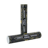 Cañón de Confeti y Serpentinas Doradas - 1 Pieza