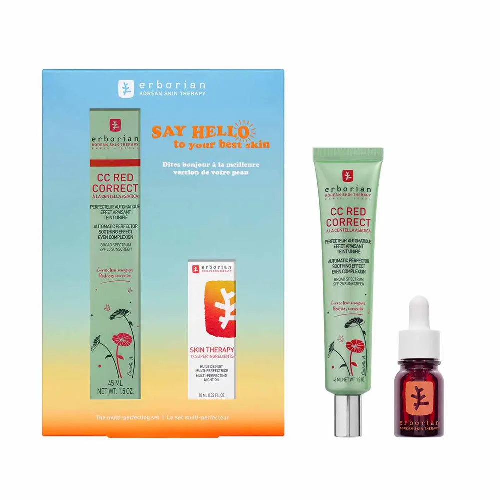 Erborian Cofre CC Red Correct 45ml y Skin Therapy Serum 10ml