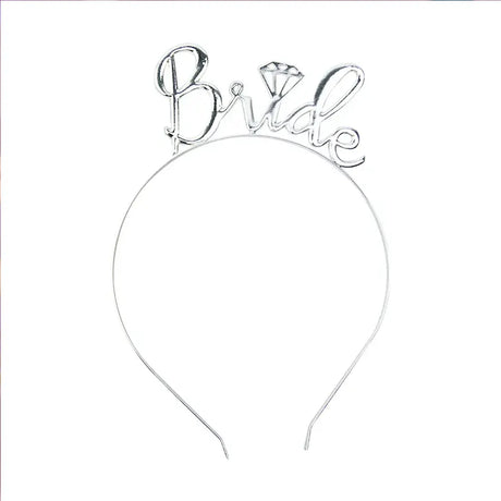Diadema de Novia Plateada – 1 Pieza