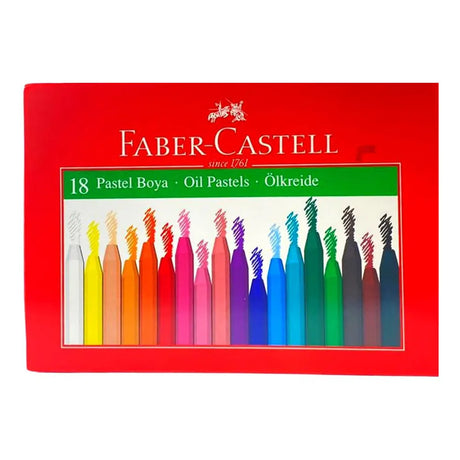 Faber-Castell Boîte de 18 Pastel à l’Huile Hexagonal