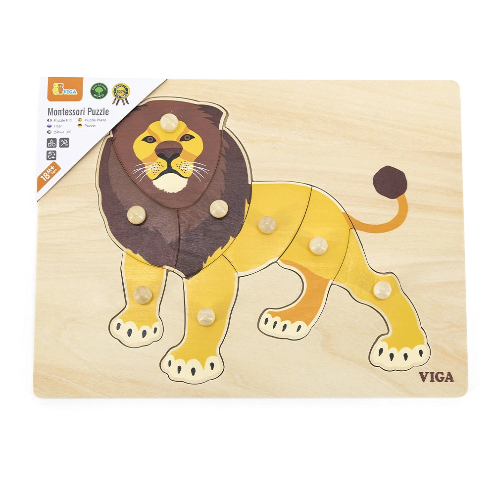 Viga Toys Puzzle Montessori 18M+ - Lion