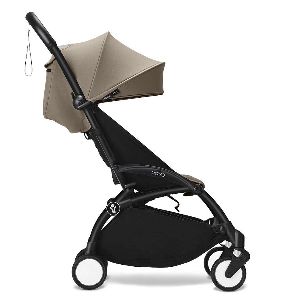Stokke® YOYO³ Stroller Black Frame 6M+ - Taupe