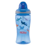 Nûby Gourde à Paille Flip it en Tritan 360ml - Bleu