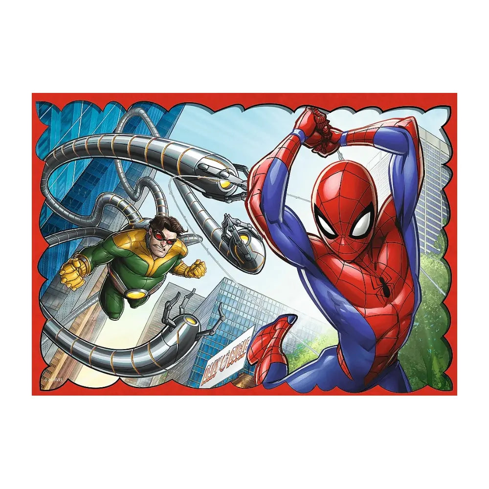 Trefl 4-in-1 Spider-Man & Heroic Puzzle - 4A+