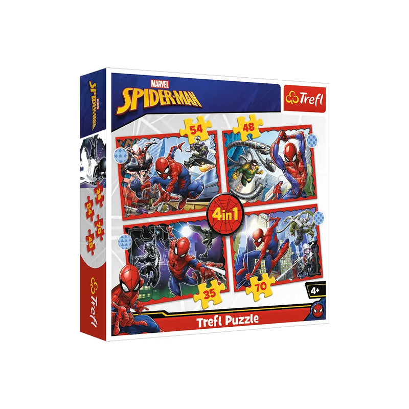 Trefl 4-in-1 Spiderman the Hero Puzzle - 4Y+
