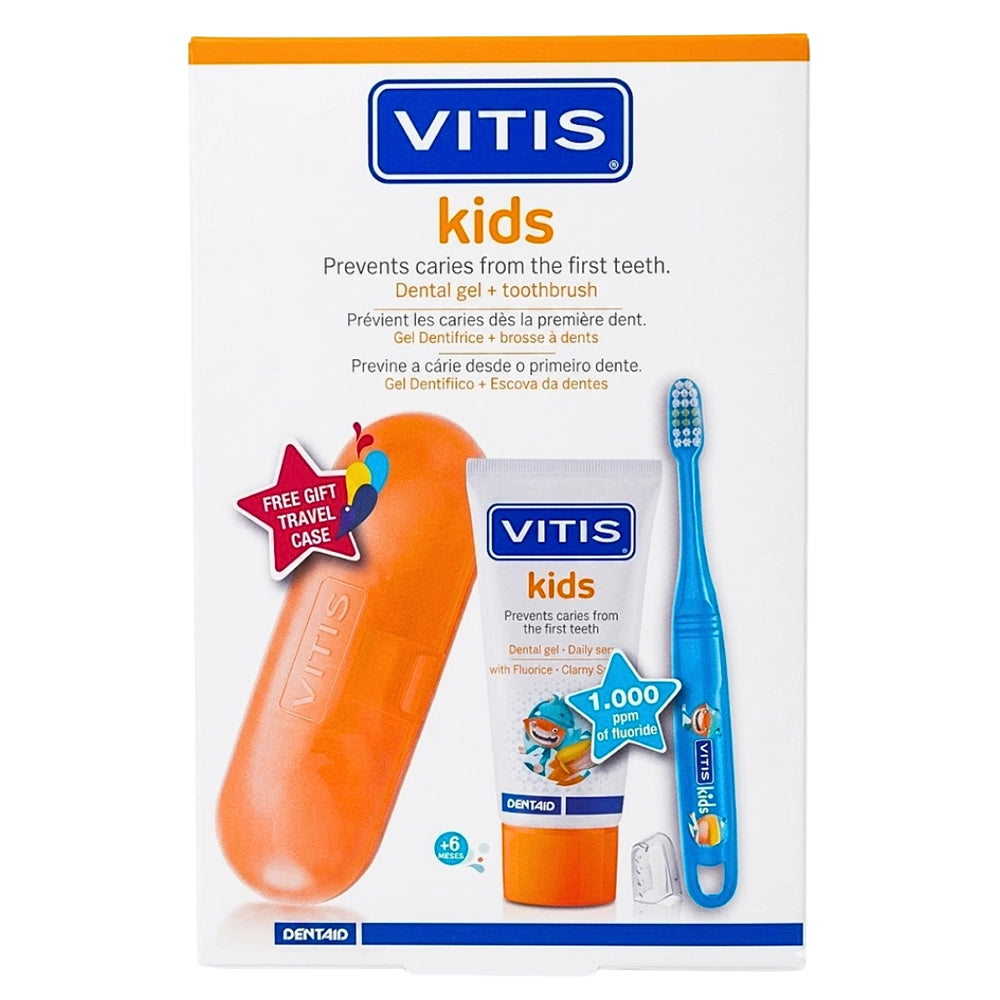 Vitis Junior Gel Dentifrice +Brosse A Dents+Boites Pack