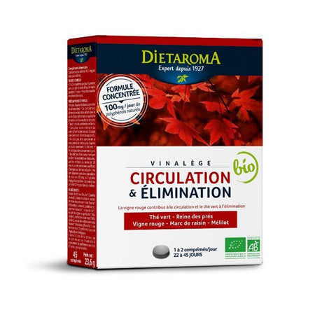 Dietaroma Vinalège Circulation & Élimination - 45 Comprimés