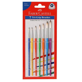 Faber-Castell Lot de 7 Pinceaux Tri-Grip Ronds