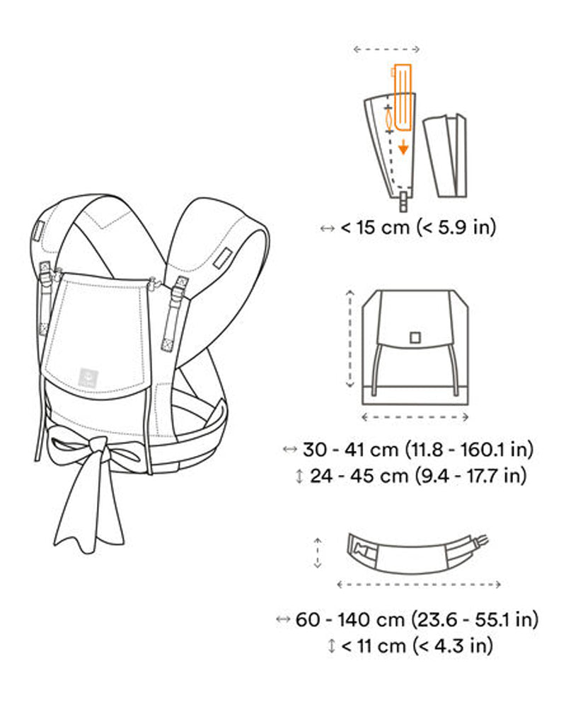 porte bebe stokke Stokke Limas Carrier Plus - Slate Melange | Wlidaty Morocco