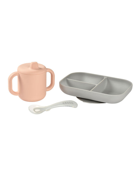 Béaba Coffret d'apprentissage Silicone - Rose