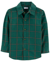 Chemise Boutonnée En Tissu Carter's - Vert