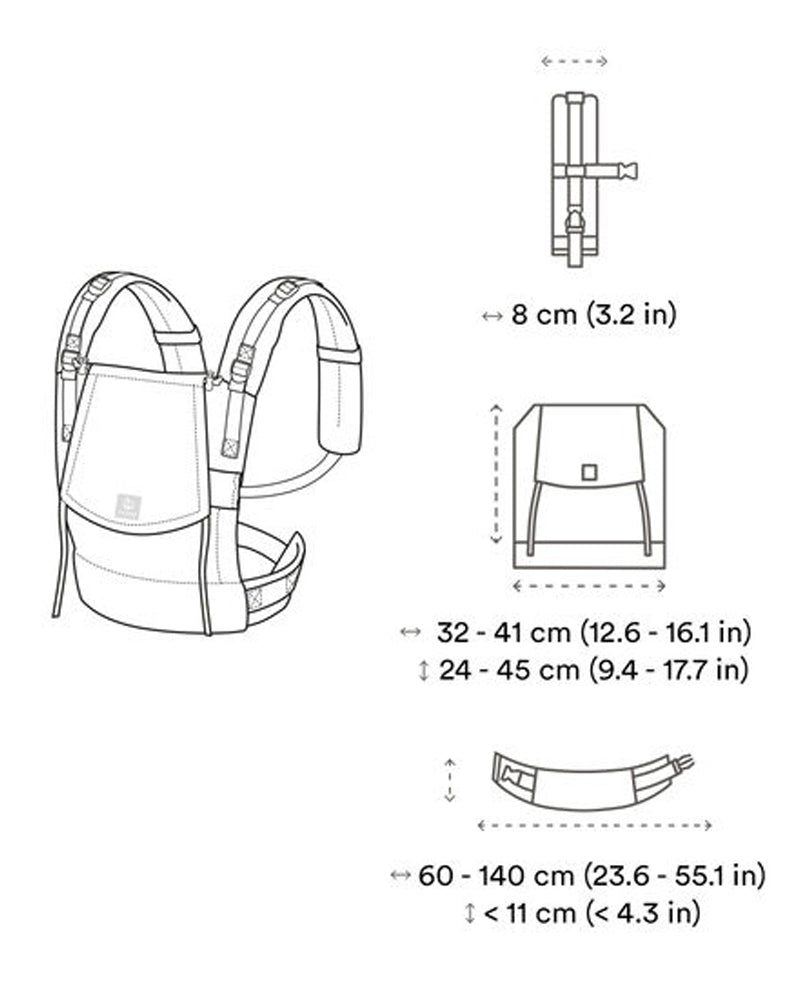Stokke Porte Bébé Limas Carrier Flex  - Gris Mélangé