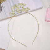 Gold Happy Birthday Headband – 1 Piece