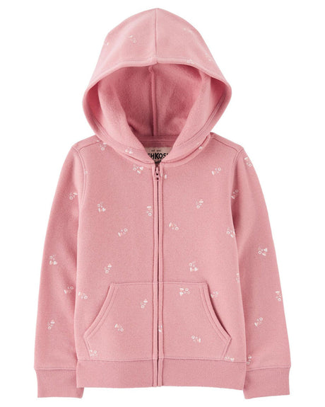 Sweat à Capuche Cœur Floral OshKosh - Rose