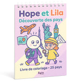 Espoir Planner Hope et Lila: Descubrimiento de los países – 25 aventuras para colorear
